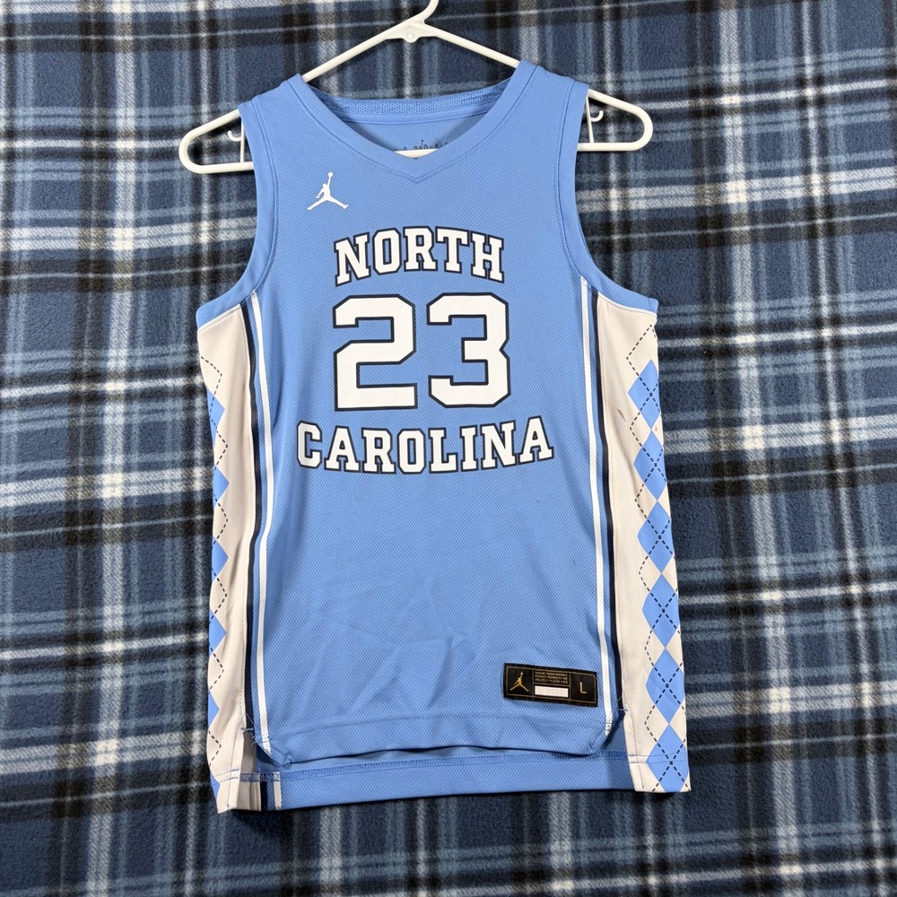 Jordan Kids North Carolina Tar Heels #23 Michael Jordan Jersey Blue Large